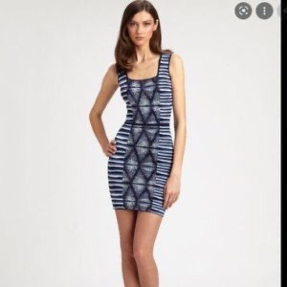 BCBG blue bandage dress